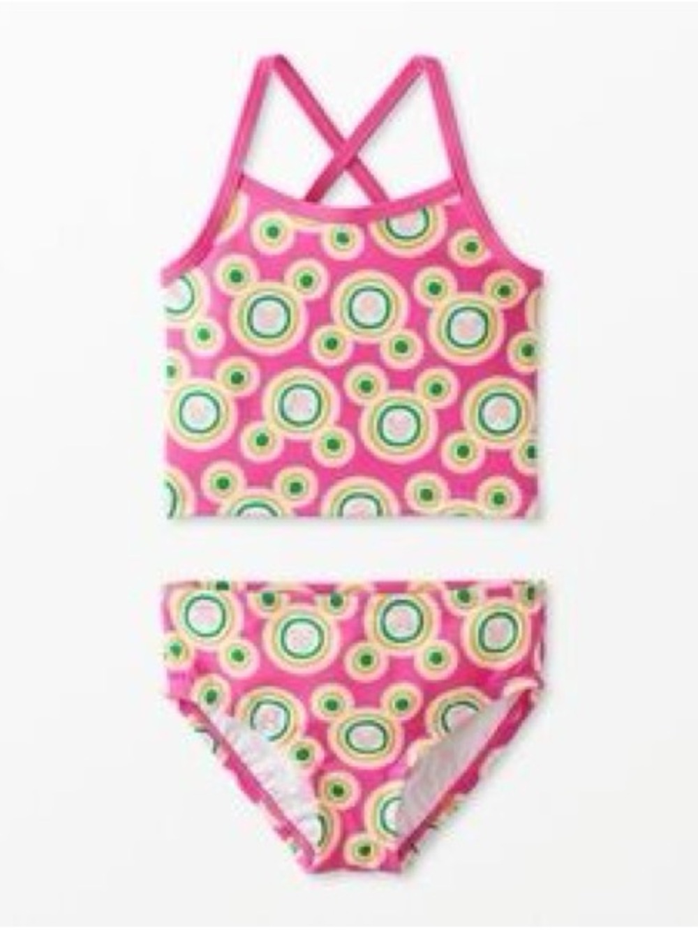 Disney by Hanna Andersson Girls Two-Piece Tankini Swimsuit – Size 4 / 100 cm